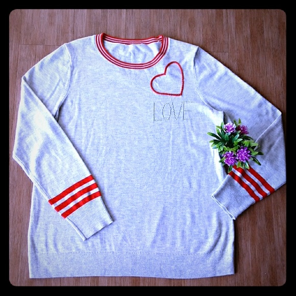 LOFT Sweaters - LOFT GRAY SWEATER SIZE LARGE